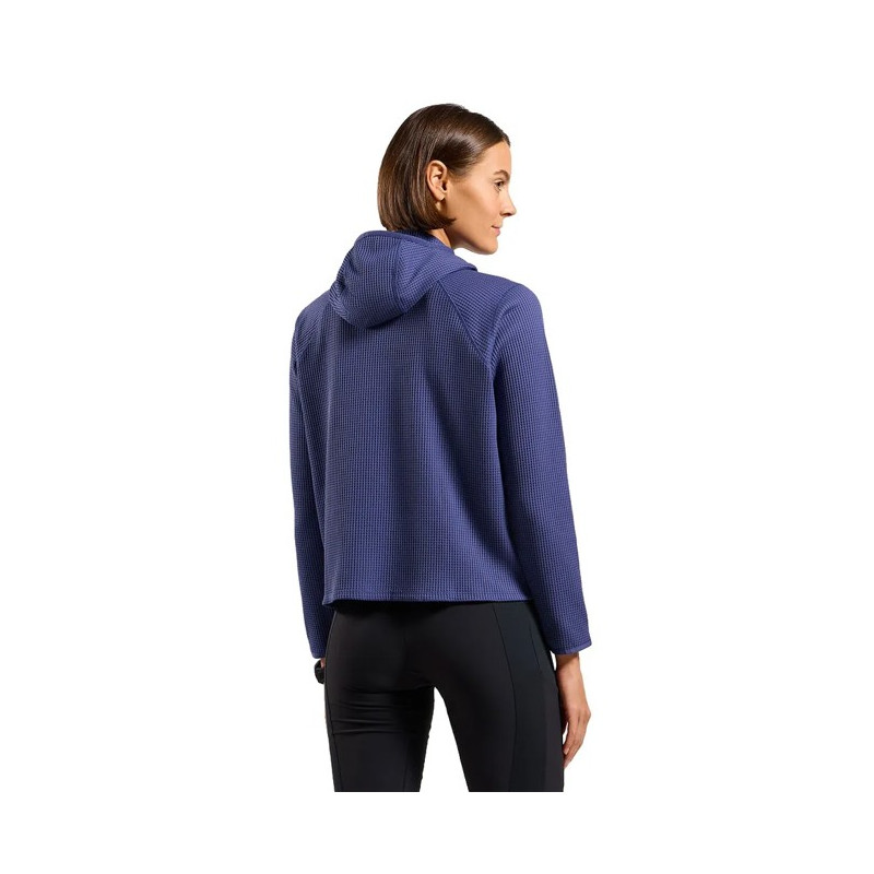 Jopica s kapuco Odlo MID LAYER HOODY CUBIC Skipper Blue