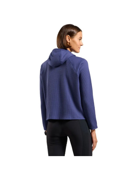 Jopica s kapuco Odlo MID LAYER HOODY CUBIC Skipper Blue