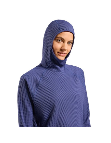 Jopica s kapuco Odlo MID LAYER HOODY CUBIC Skipper Blue