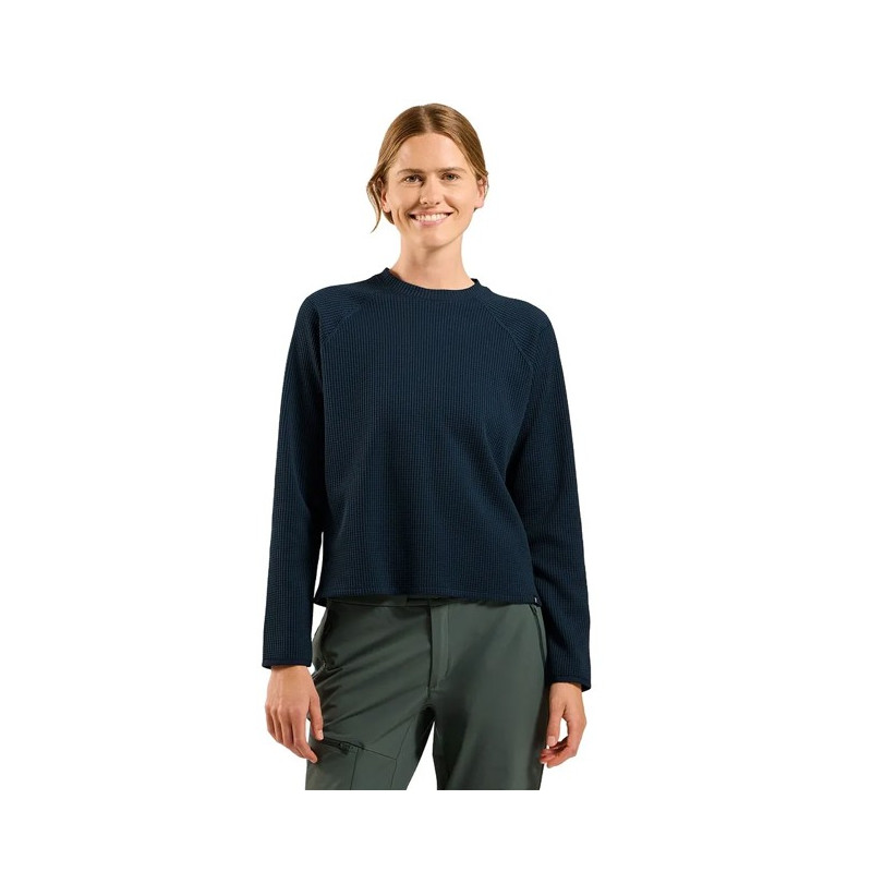 Jopica s kapuco Odlo MID LAYER CUBIC Dark Sapphire