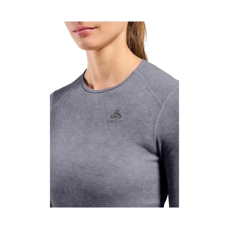 Póló Odlo TOP CREW LS ACT WARM X POW Skipper Bl