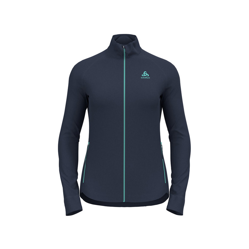 Fleece Odlo MID LAYER FZ BERRA Dark Sapphire