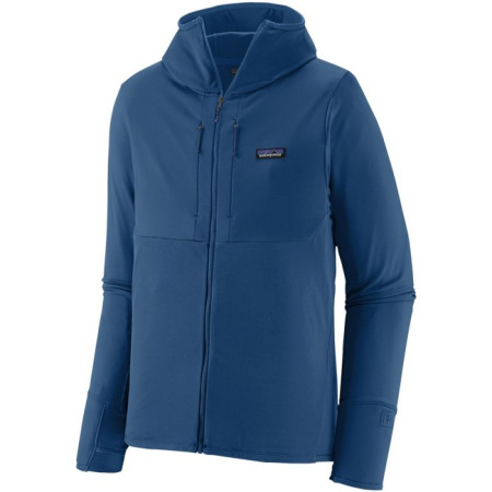 Fleece Patagonia MS R1 THERMAL FULL-ZIP HOODY Clement Blu