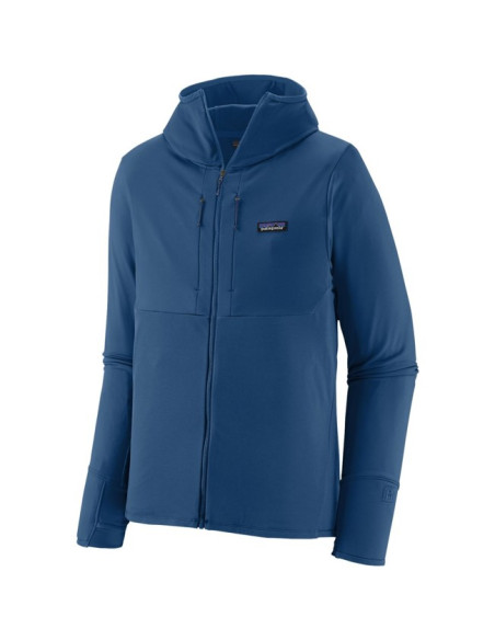 Polaire Patagonia MS R1 THERMAL FULL-ZIP HOODY Clement Blu