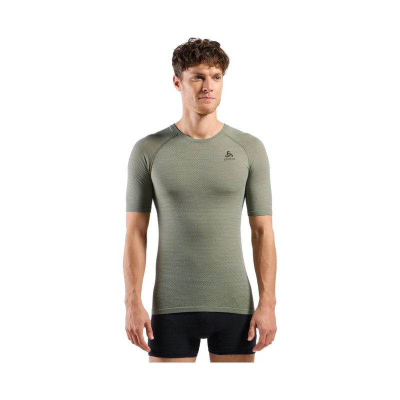Majica s kratkimi rokavi Odlo BL TOP CREW SS MERINO PERF LIGHT Vetiver