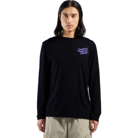 Tričko Odlo CREW LS MERINO 160 THERE'S MORE Black