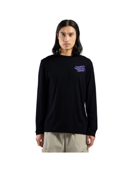 T-paita Odlo CREW LS MERINO 160 THERE'S MORE Black