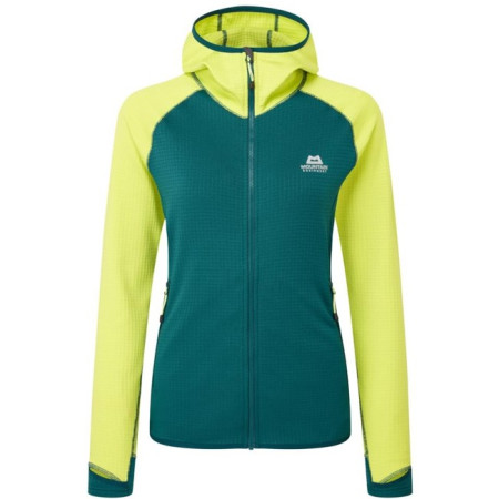 Fleece Mountain Equipment ECLIPSE HOODED WMNS D Teal/Fresh