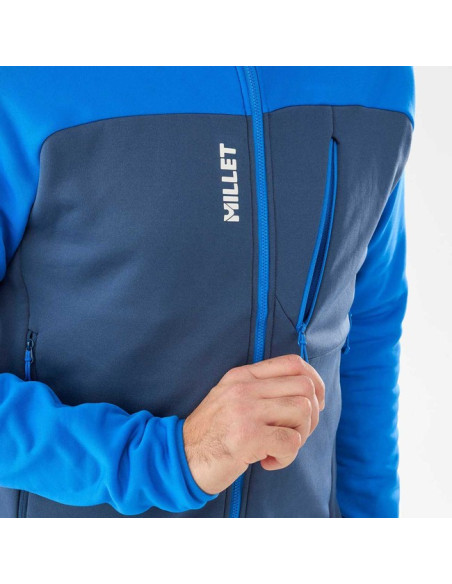 Fliskakna Millet SENECA JKT M Dark Denim/Icon Blue