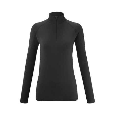 Marškinėliai Millet DRYNAMIC SOFT LS 1/2 ZIP W Black-Noir