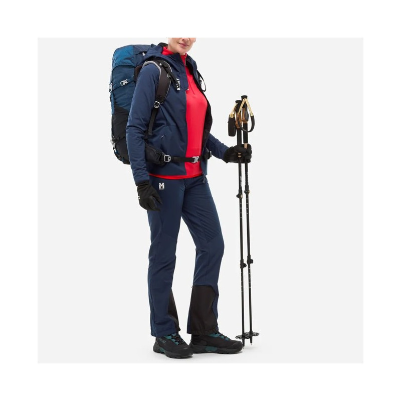 Jakke Millet SENECA HYBRID HOODIE W Saphir