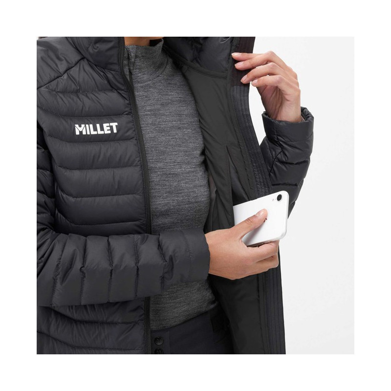 Kabát Millet KAMET LIGHT DOWN JKT W Black-Noir