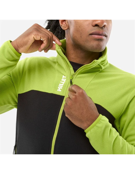 Fliskakna Millet UBIC LIGHTGRID JKT M Macaw Green/Black