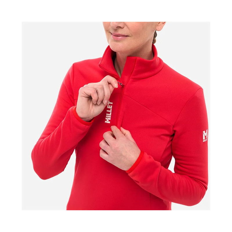 Flisinis megztinis Millet SENECA PO W Red - Rouge