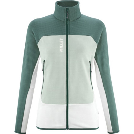 Podszewka polarowa Millet FUSION GRID JKT W Foggy Dew/Bottle