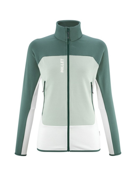 Flisinis megztinis Millet FUSION GRID JKT W Foggy Dew/Bottle