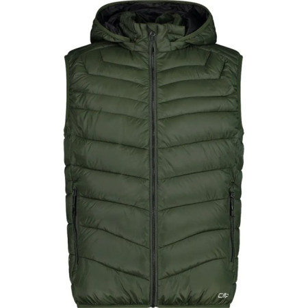 Gilet Cmp MAN VEST SNAPS HOOD OIL GREEN