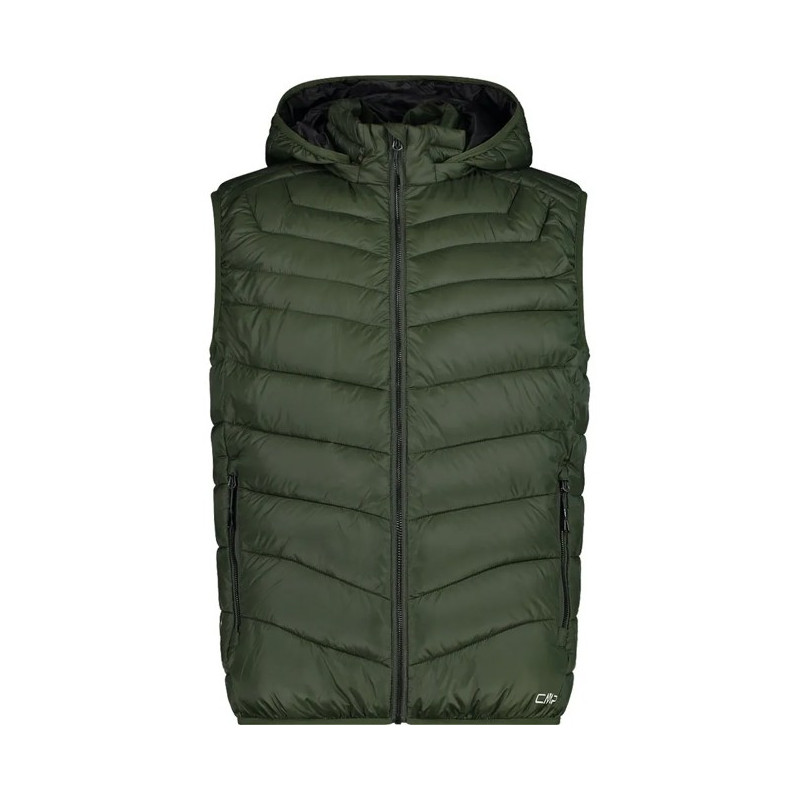 Vesta Cmp MAN VEST SNAPS HOOD OIL GREEN
