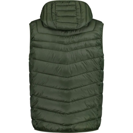 Vest Cmp MAN SNAPS HOOD OIL GREEN 2