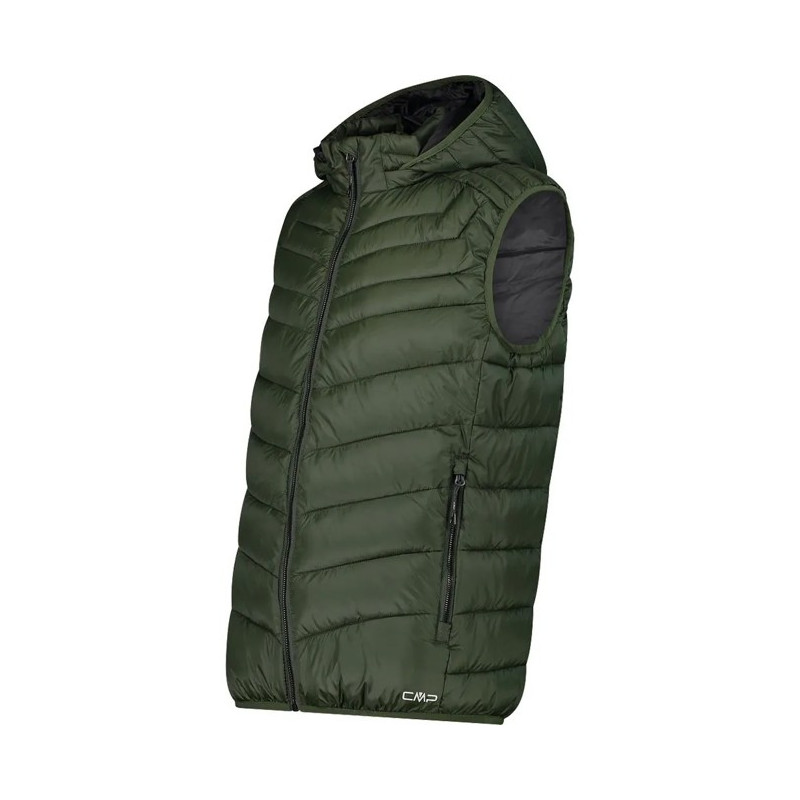 Kamizelka Cmp MAN VEST SNAPS HOOD OIL GREEN