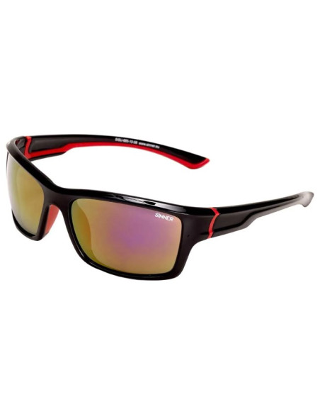 Briller Sinner CAYO BLACK/RED-SMOKE RED MIRROR