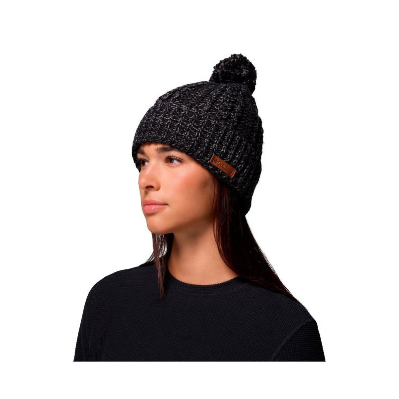 Columbia COZY RIDGE BEANIE Black, City Grey Marle
