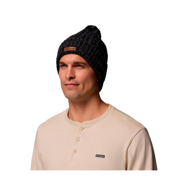 Columbia COZY RIDGE BEANIE Black, City Grey Marle