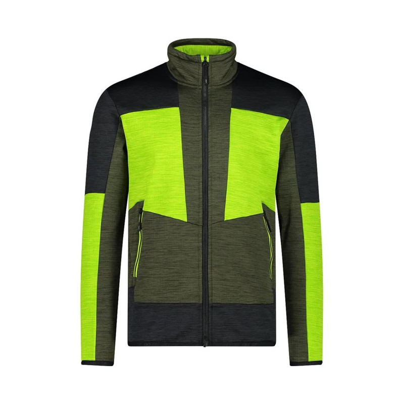 Flisinis megztinis Cmp MAN JACKET OIL GREEN
