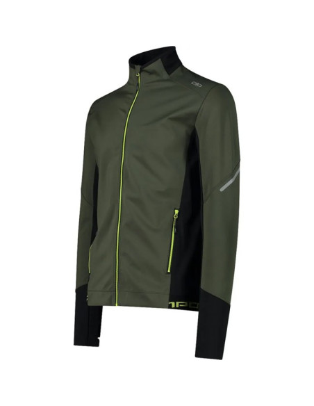 Jacka Cmp JACKET HYBRID OIL GREEN