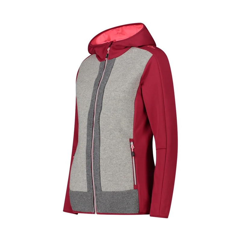 Jacka Cmp WOMAN FIX HOOD ANEMONE