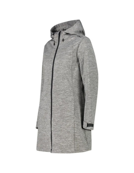 Giacca Cmp WOMAN COAT FIX HOOD GESSO MEL.