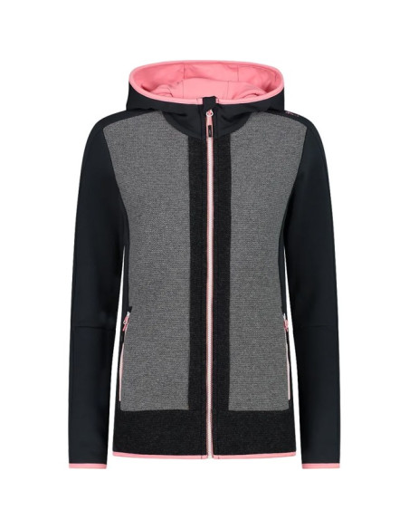 Veste Cmp WOMAN FIX HOOD ANT-BIANC
