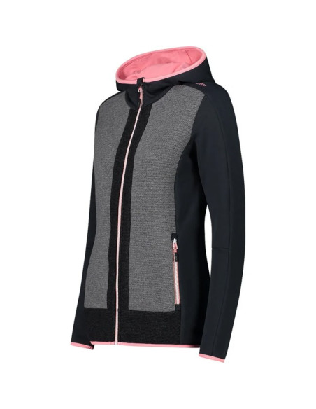 Kabát Cmp WOMAN FIX HOOD ANT-BIANC