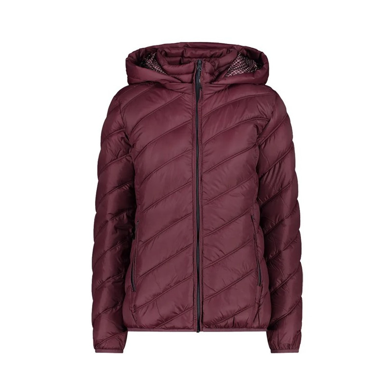 Jacke Cmp WOMAN SNAPS HOOD BURGUNDY