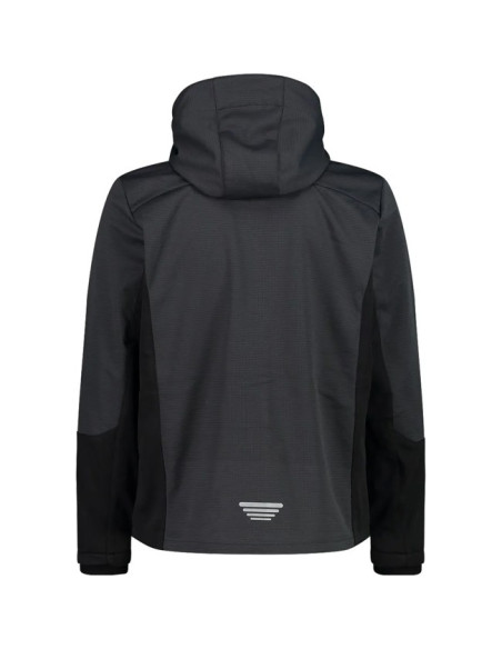 Jas Cmp MAN JACKET ZIP HOOD ANTRACITE
