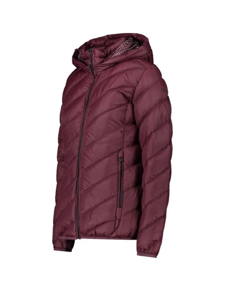 Kabát Cmp WOMAN SNAPS HOOD BURGUNDY