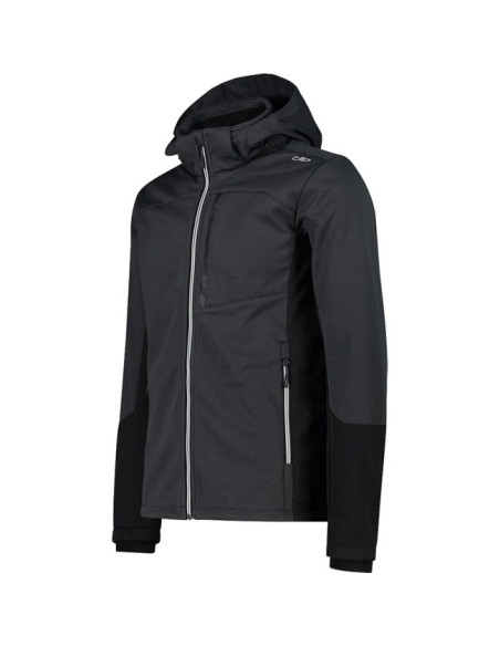 Jas Cmp MAN JACKET ZIP HOOD ANTRACITE