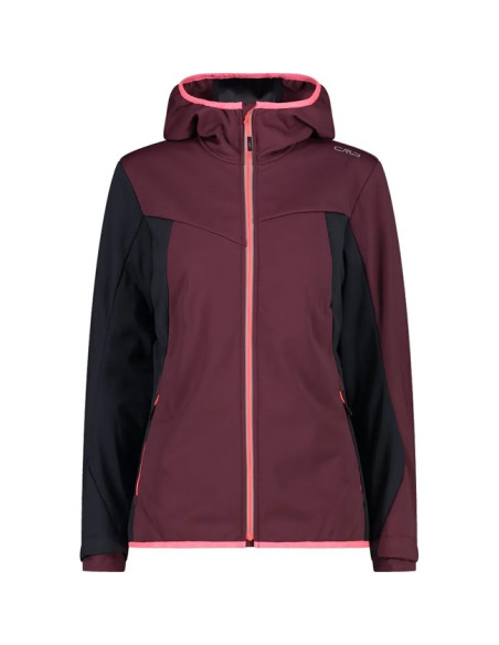 Jacket Cmp WOMAN FIX HOOD BURGUNDY