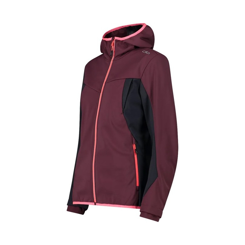 Chaqueta Cmp WOMAN FIX HOOD BURGUNDY