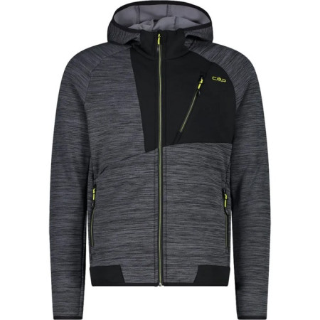 Polar Fleece Cmp FIX HOOD PIOMBO MEL.