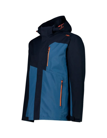 Jacke Cmp MAN ZIP HOOD black blue