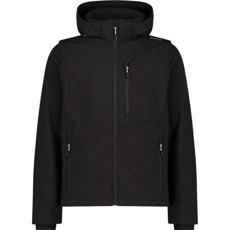 Jacket Cmp MAN ZIP HOOD SLEEVES nero