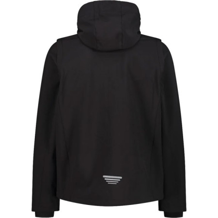 Jakna Cmp MAN ZIP HOOD SLEEVES nero 2