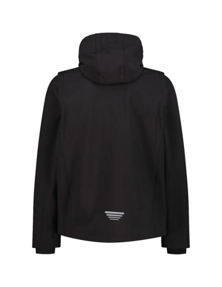 Jakke Cmp MAN ZIP HOOD SLEEVES nero
