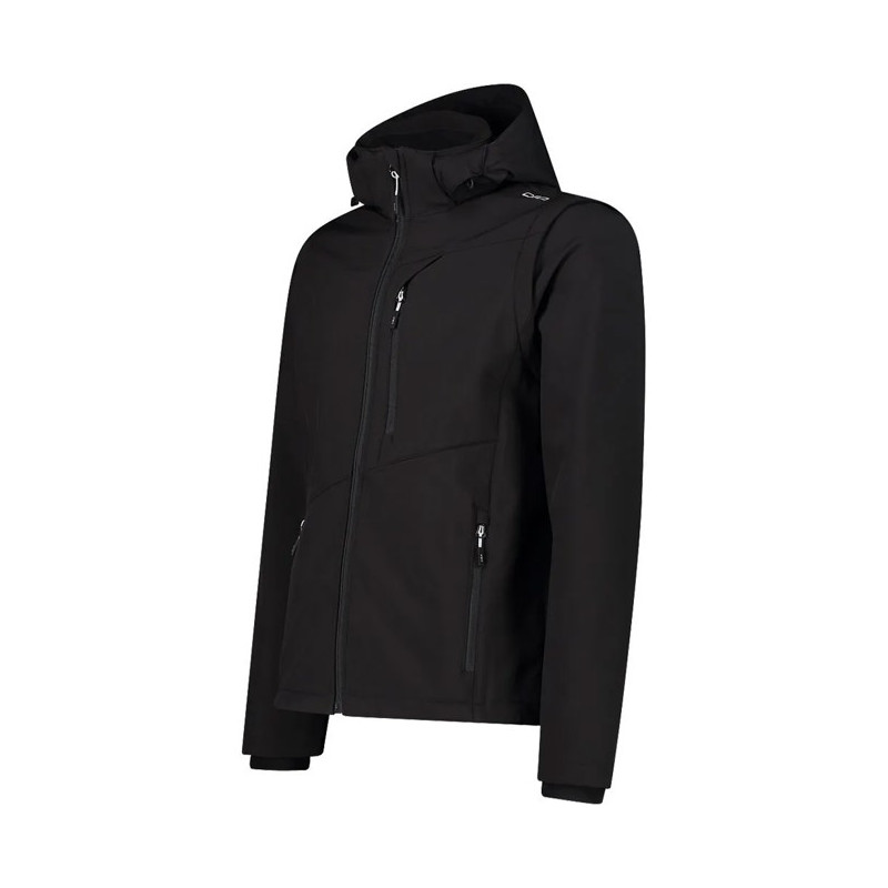 Striukė Cmp MAN ZIP HOOD SLEEVES nero