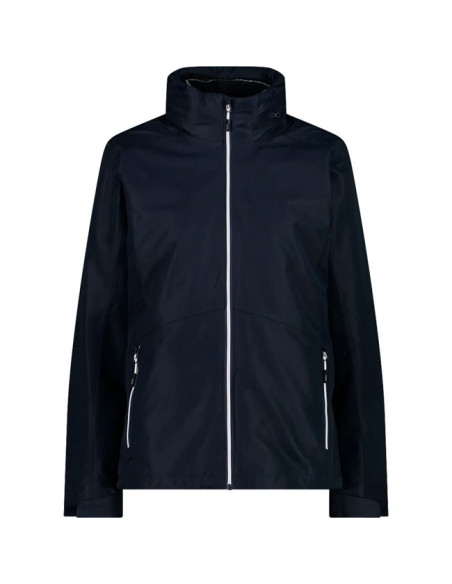 Kurtka Cmp WOMAN ZIP HOOD DETACHBLE BLUE