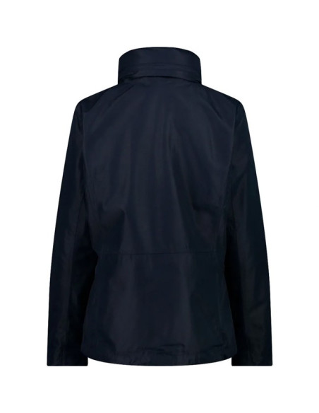 Jacket Cmp WOMAN ZIP HOOD DETACHBLE BLUE
