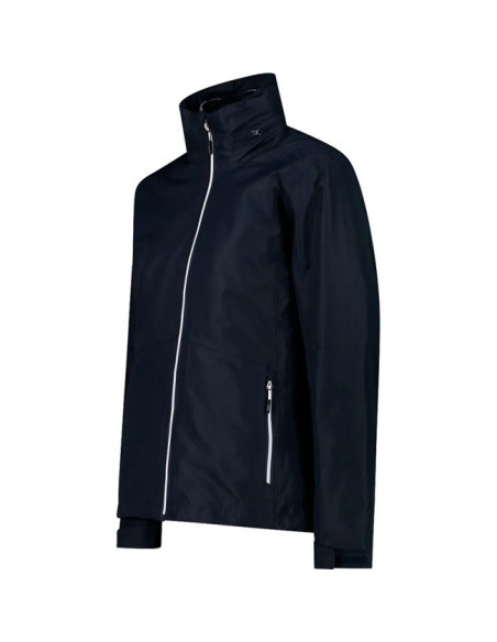 Jakke Cmp WOMAN ZIP HOOD DETACHBLE BLUE