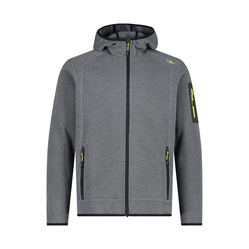 Fliskakna Cmp MAN JACKET FIX HOOD ANT-ACIDO