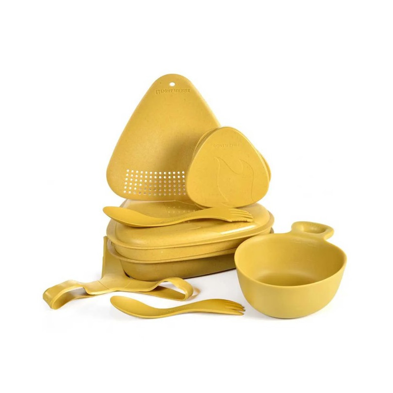 Setti Light My Fire OUTDOOR MEALKIT BIO MUSTYYELLOW